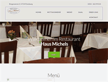 Tablet Screenshot of haus-michels.de